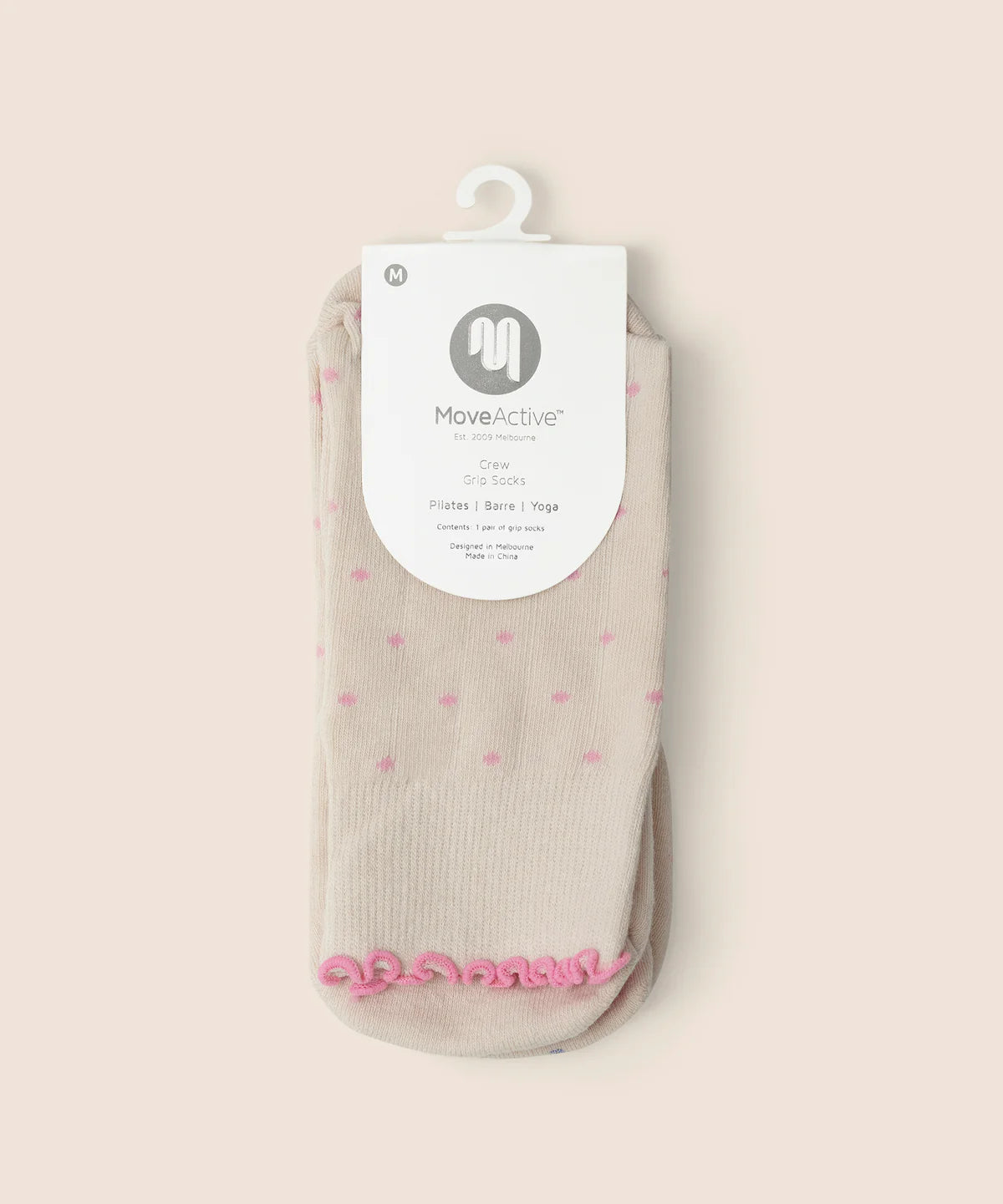 Crew Non Slip Grip Socks - Fondant Spots
