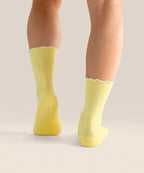 Crew Non Slip Grip Socks - Buttercream Spots