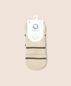 Quarter Crew Non Slip Grip Socks - Baseline Oat