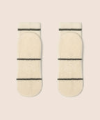 Quarter Crew Non Slip Grip Socks - Baseline Oat