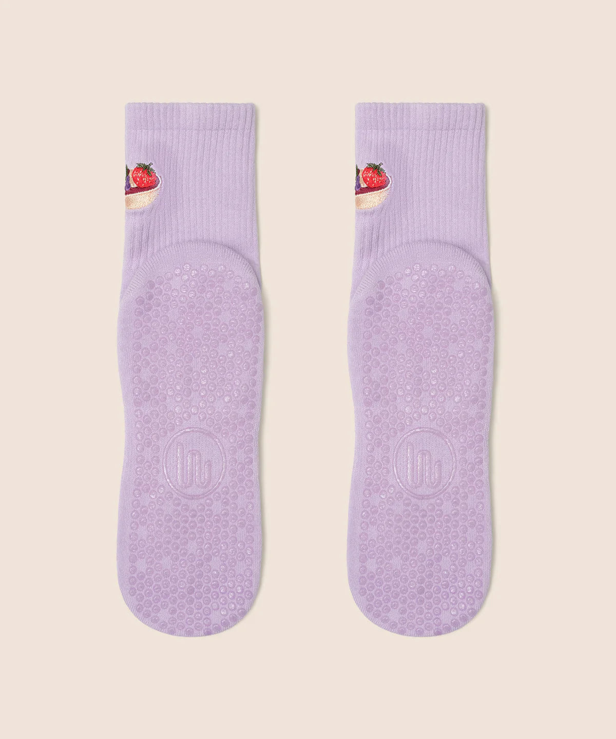 Crew Non Slip Grip Socks - Acai Bowl