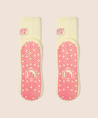 Crew Non Slip Grip Socks - Pilates Club Yellow