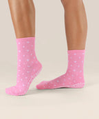 Crew Non Slip Grip Socks - Speckled Candy