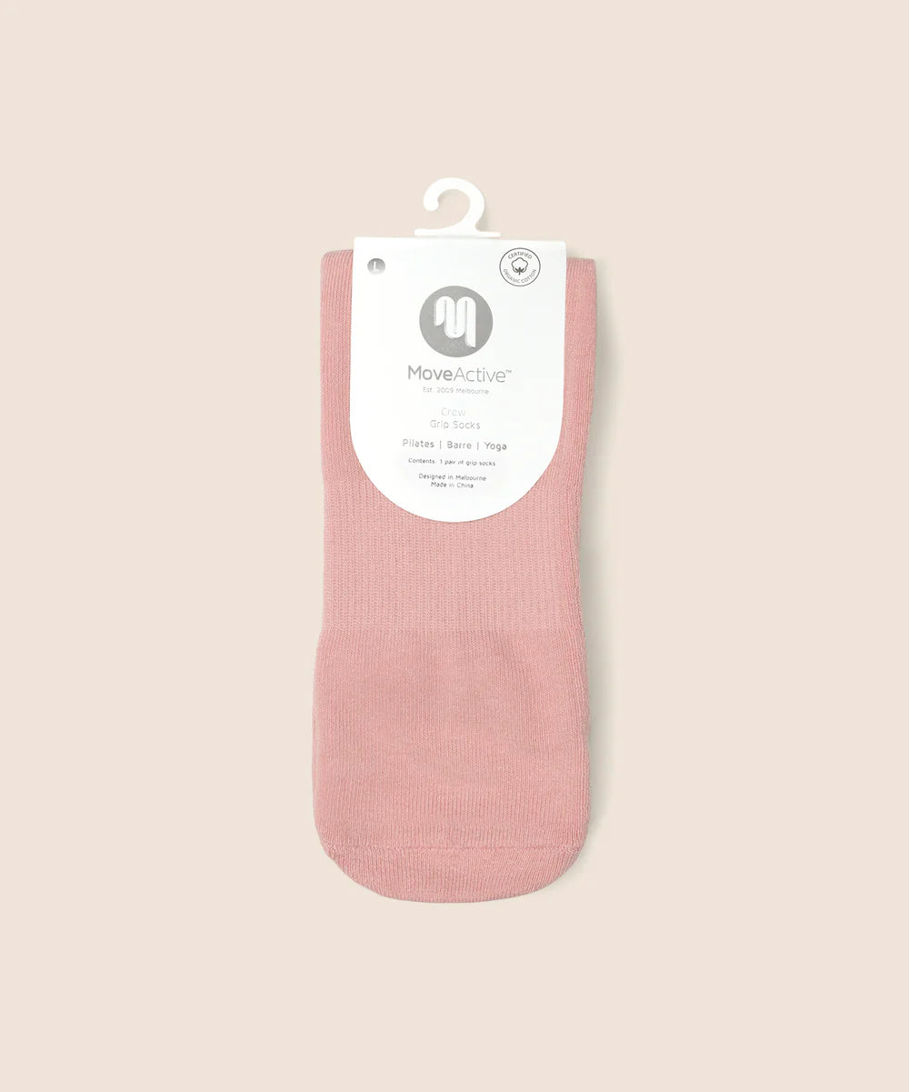 Crew Non Slip Grip Socks - Strawberry Patch