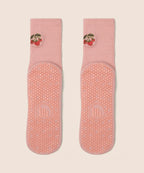 Crew Non Slip Grip Socks - Strawberry Patch