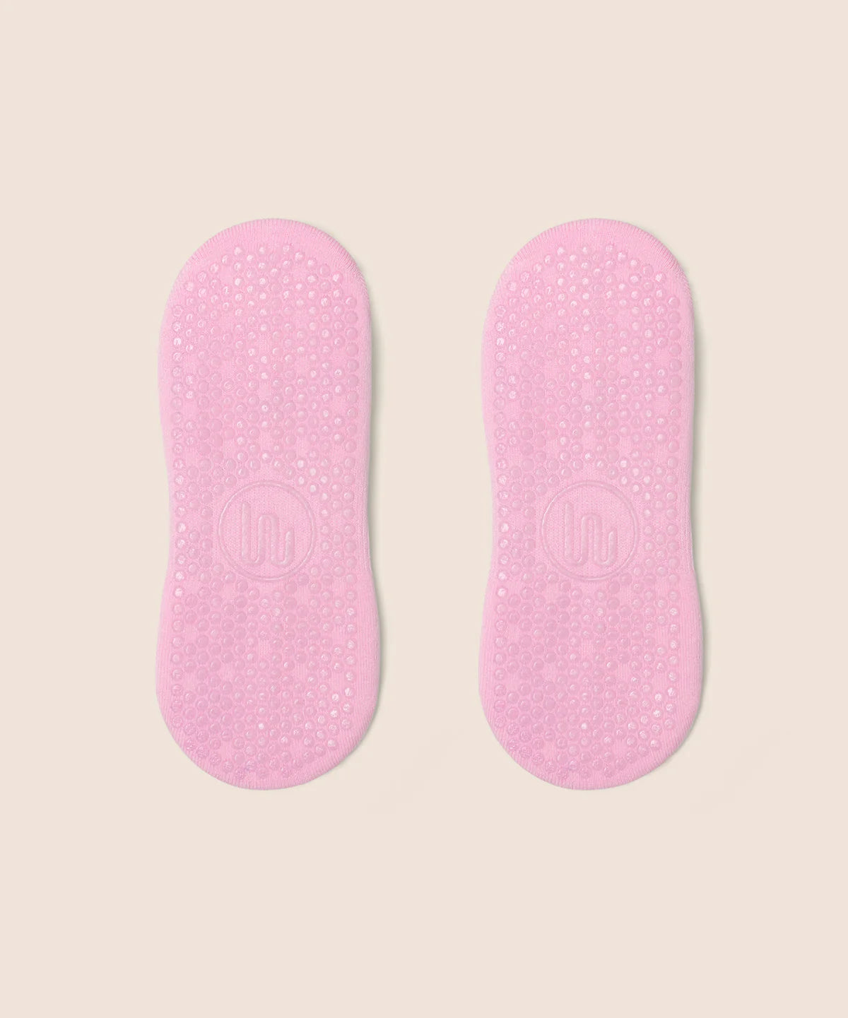 Low Rise Ankle Grip Socks - Cool Pink