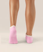 Low Rise Ankle Grip Socks - Cool Pink