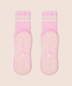 Crew Non Slip Grip Socks - Edgy Cool Pink