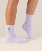 Crew Non Slip Grip Socks - Lavender Haze