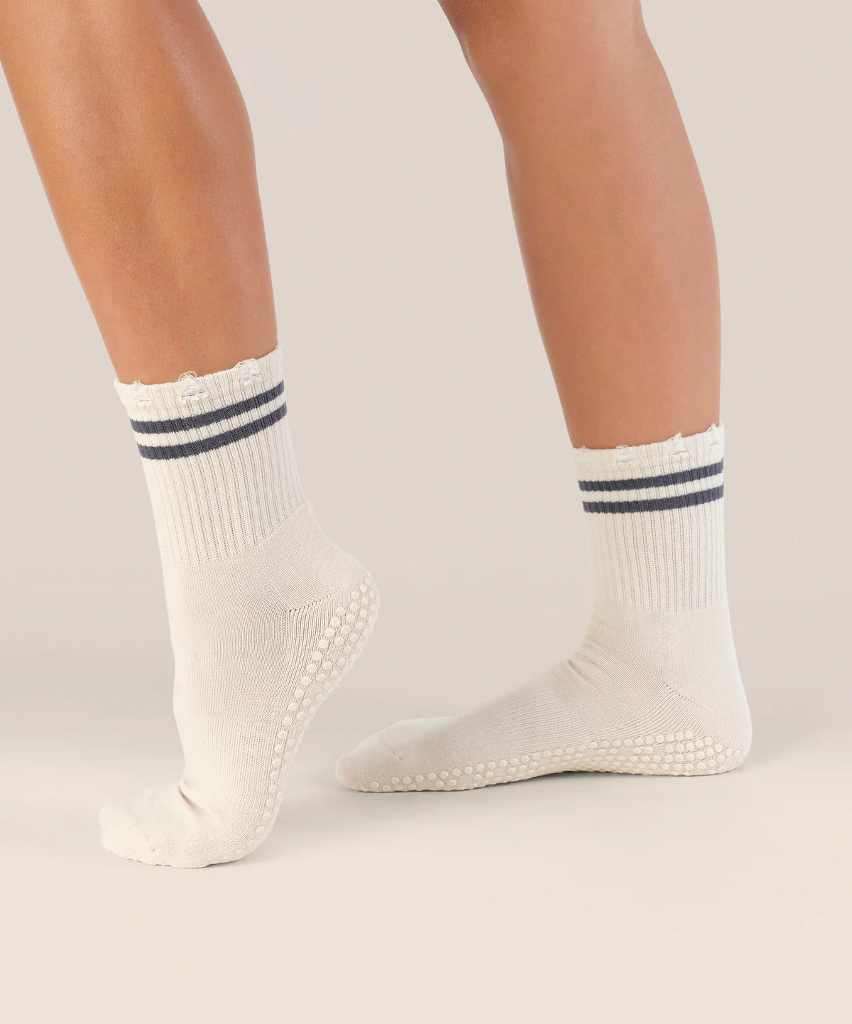 Crew Non Slip Grip Socks - Edgy Oat