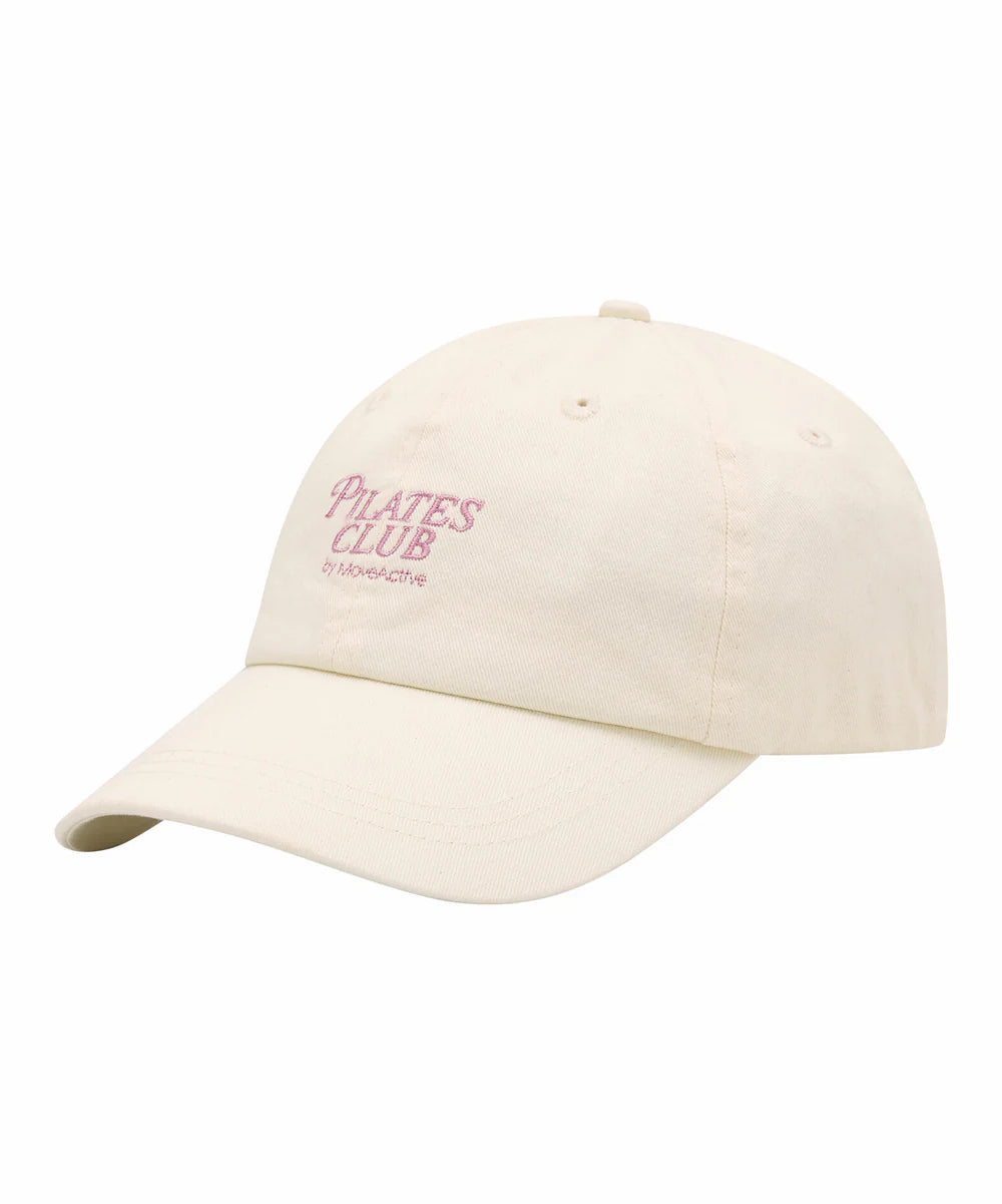 Embroidered Cap - Pilates Club Ivory