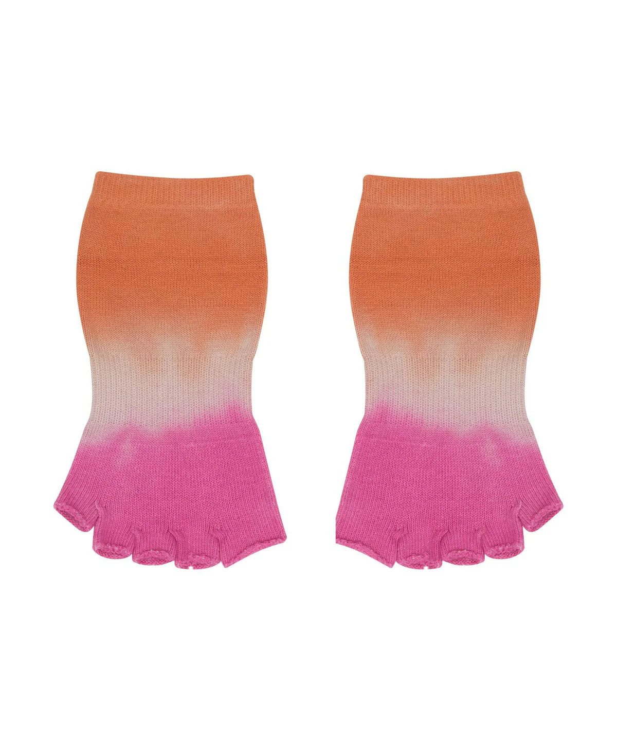 Toeless Non Slip Grip Socks - Tropical Ombré