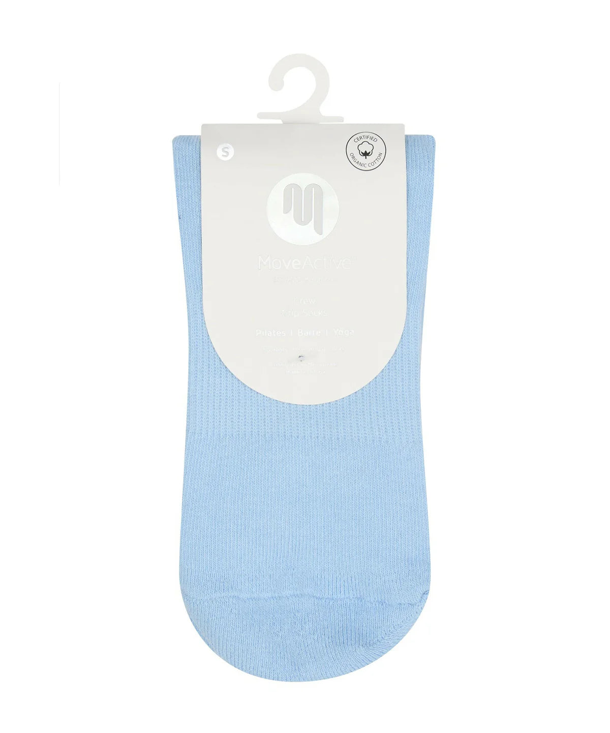 Crew Non Slip Grip Socks - Powder Blue