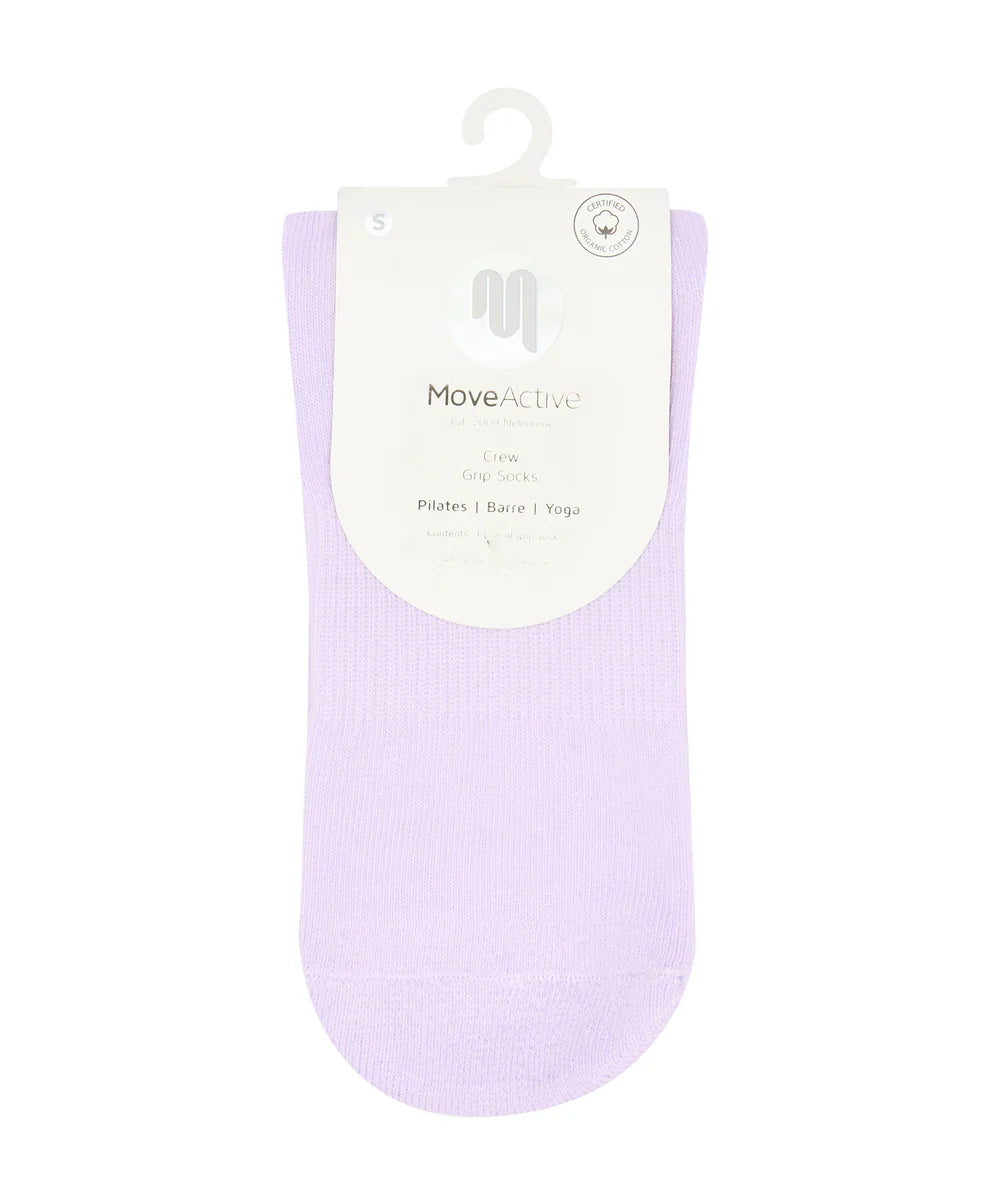 Crew Non Slip Grip Socks - Lavender Haze