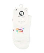 Crew Non Slip Grip Socks - Signature Rainbow Ivory