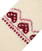 Low Rise Ankle Grip Socks - Alpine Heart Oat