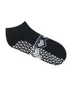Low Rise Ankle Grip Socks - Alpine Heart Midnight