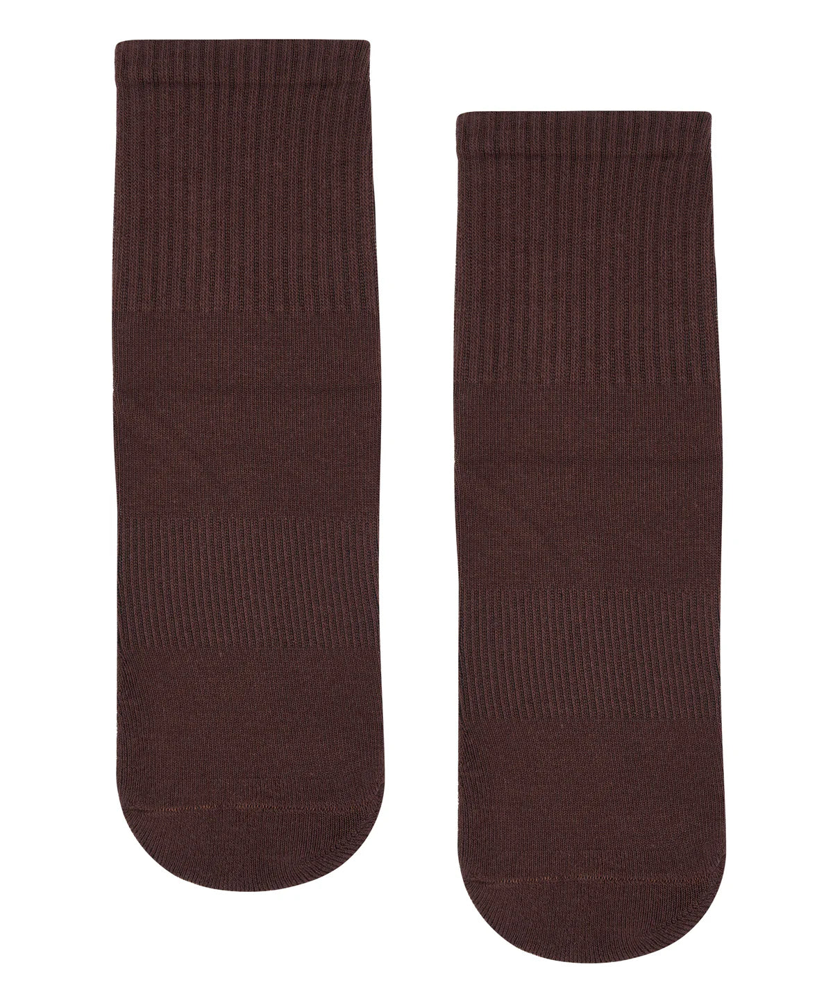 Crew Non Slip Grip Socks - Espresso
