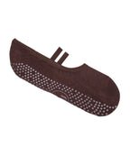 Ballet Non Slip Grip Socks - Espresso