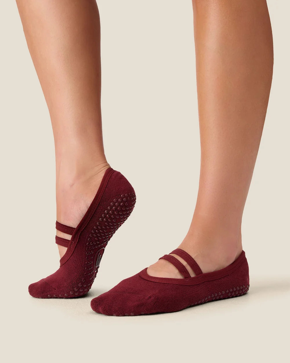 [MoveActive] Ballet Non Slip Grip Socks - Cabernet