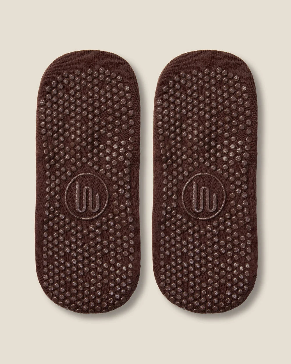 [MoveActive] Ballet Non Slip Grip Socks - Wide Cross Espresso