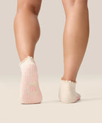 Low Rise Ankle Grip Socks - Love Confetti