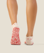 Low Rise Ankle Grip Socks - Love Me