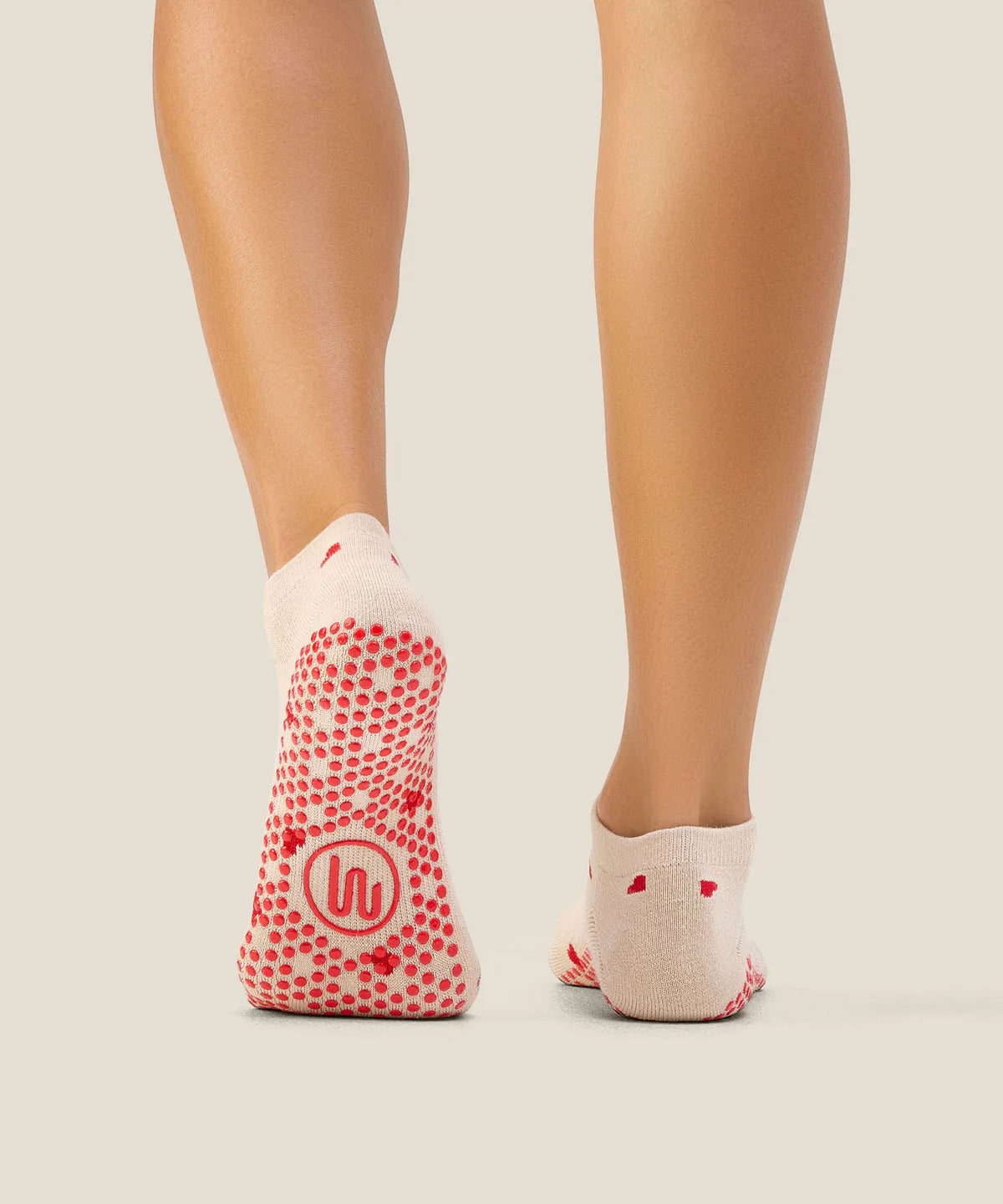 Low Rise Ankle Grip Socks - Love Me