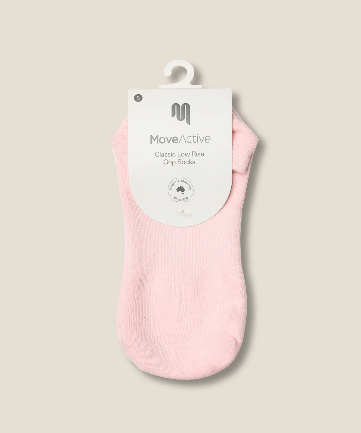 Low Rise Ankle Grip Socks - Sweet Pink