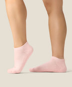Low Rise Ankle Grip Socks - Sweet Pink
