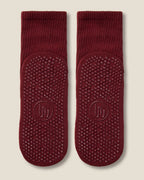 [MoveActive] Crew Non Slip Grip Socks - Cabernet