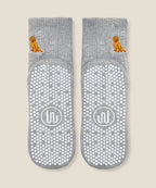 Crew Non Slip Grip Socks - Golden Retriever Grey Marle