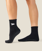 Crew Non Slip Grip Socks - Labrador Black