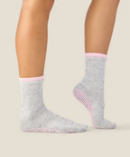 Crew Non Slip Grip Socks - Layer Grey