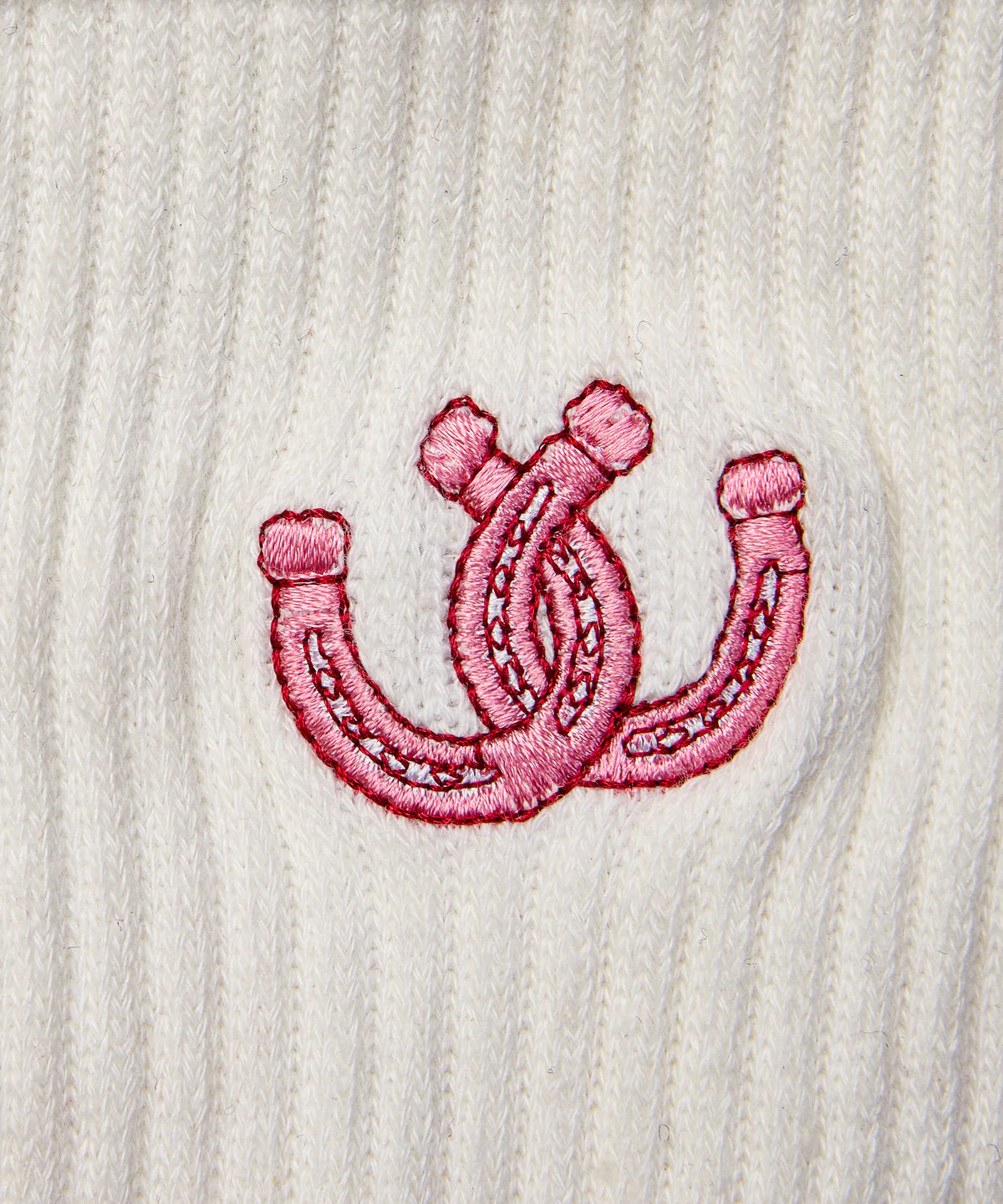 Crew Non Slip Grip Socks - Lucky Horseshoe Ivory