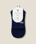Crew Non Slip Grip Socks - Gingham Heart Navy