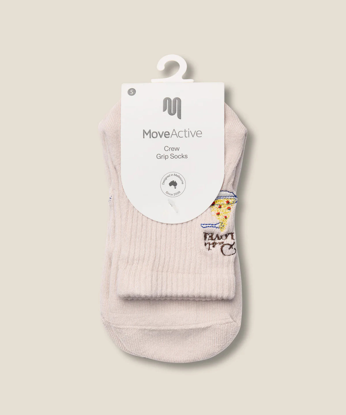 Crew Non Slip Grip Socks - Pasta Lover