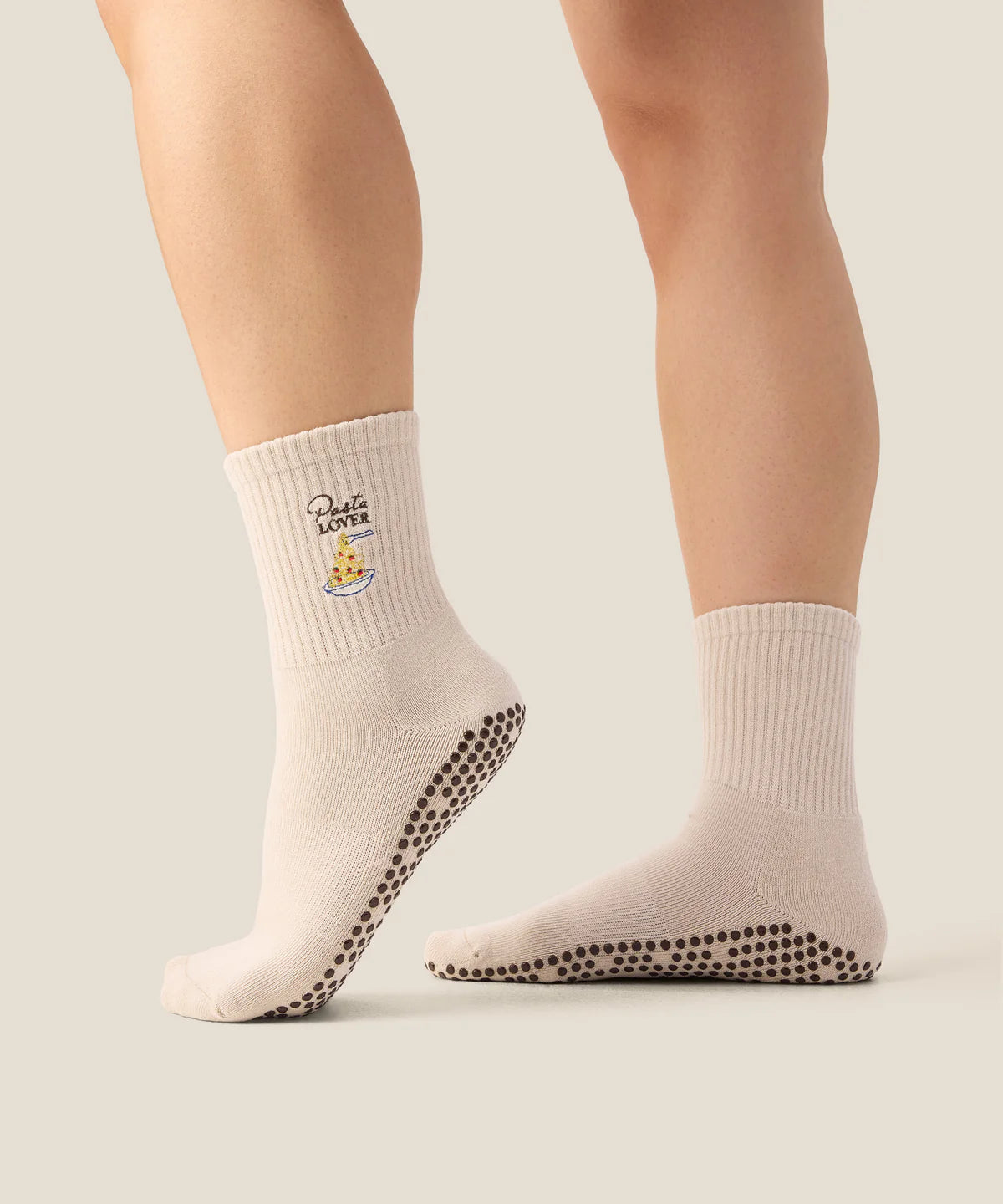 Crew Non Slip Grip Socks - Pasta Lover