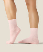 [MoveActive] Crew Non Slip Grip Socks - Sweet Pink