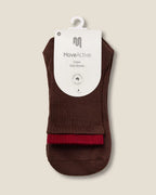 Crew Non Slip Grip Socks - Layer Espresso
