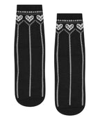 Crew Non Slip Grip Socks - Alpine Heart Midnight