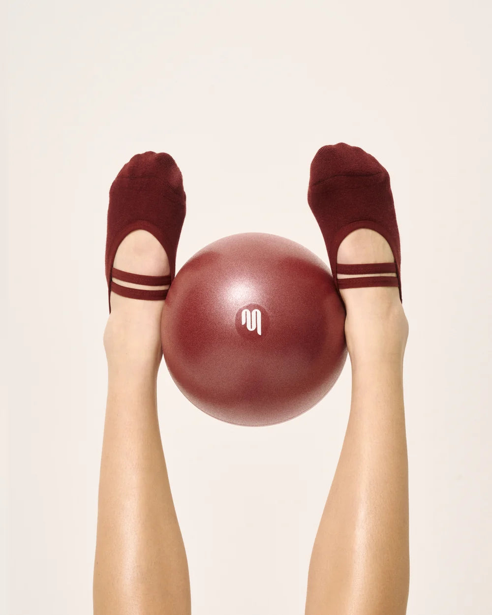 [MoveActive] Ballet Non Slip Grip Socks - Cabernet