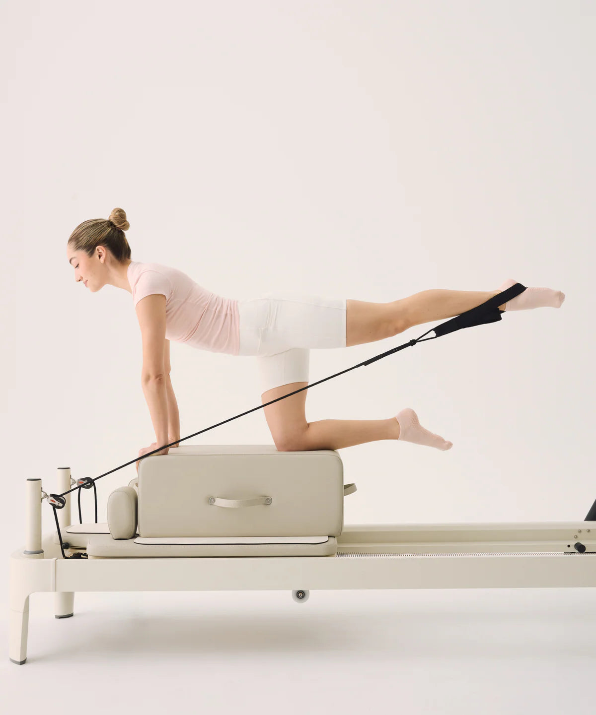 Low Rise Ankle Grip Socks - Soft Pink