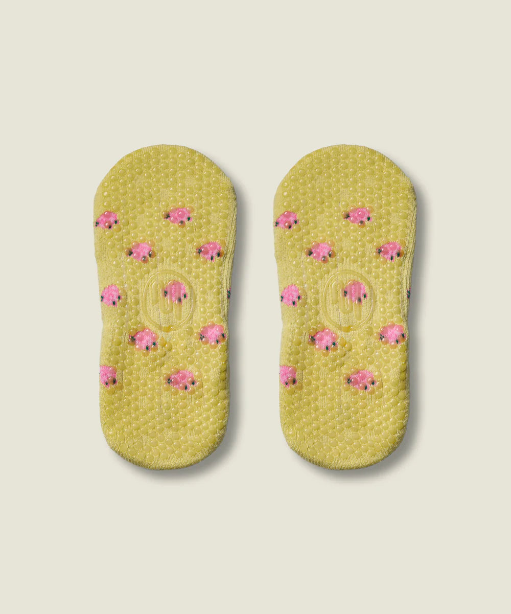 Ballet Non Slip Grip Socks - Wild Rose Maize