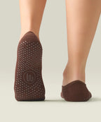 Ballet Non Slip Grip Socks - Espresso