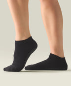Low Rise Ankle Grip Socks - Classic Black