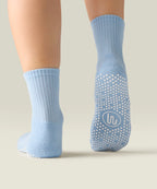 Crew Non Slip Grip Socks - Powder Blue