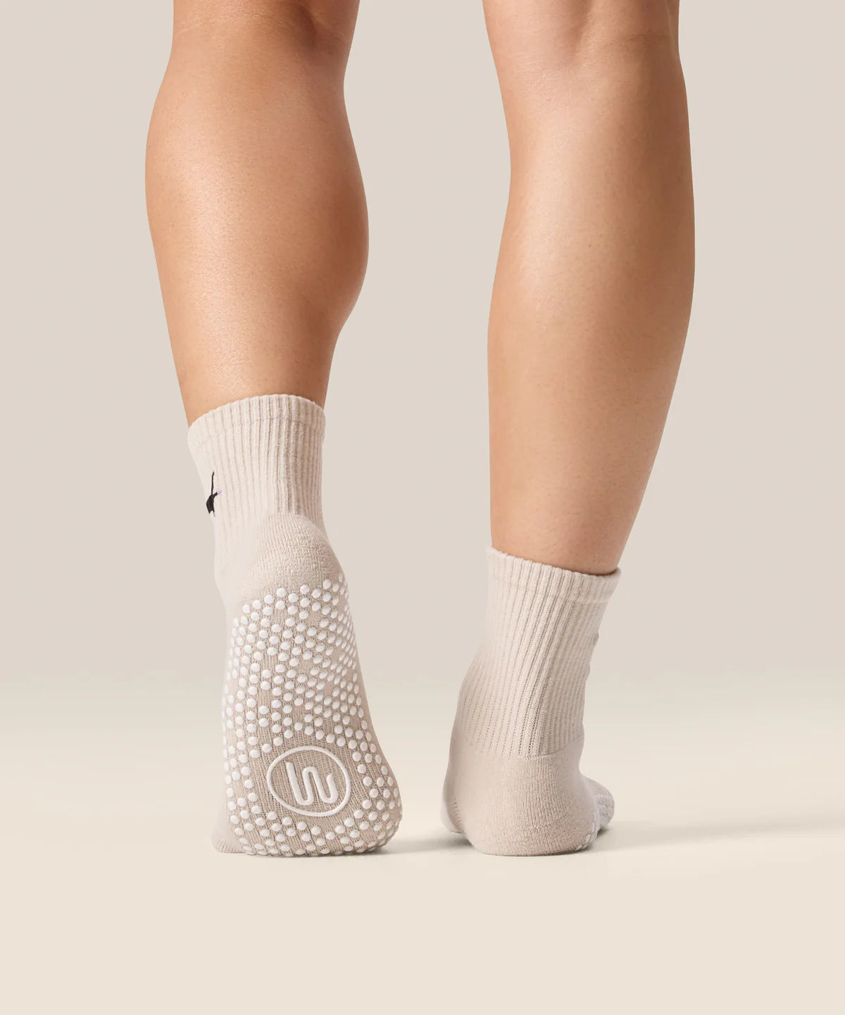 Crew Non Slip Grip Socks - Pilates Kitty