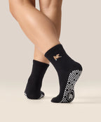 Crew Non Slip Grip Socks - Pilates Pup