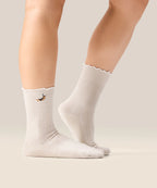 Crew Non Slip Grip Socks - Wicked Weenie Frill